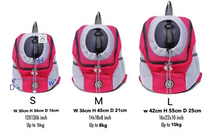 Pet Dog Carrier Backpack Puppy Carrier Front Pack for Small Medium Dogs Cat Travel Back Pack Breathable Dogs Carrier Backpack1