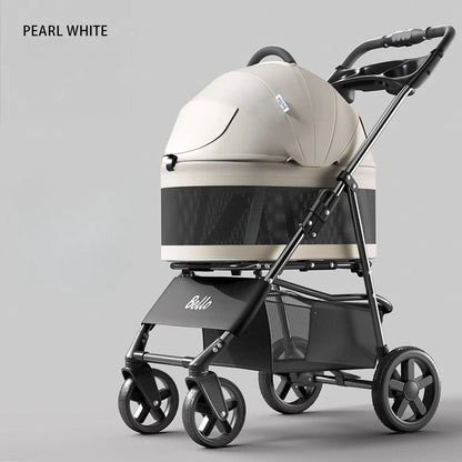 lightweight Pet stroller Portable Travel Pet Stroller Lightweight foldable cat and dog stroller Detachable pet carrier