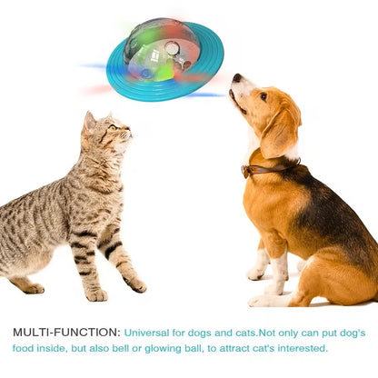 1PC dog leakage toy, outdoor flying interactive dog toy, suitable for medium and large dog teeth grinding and cleaning toys