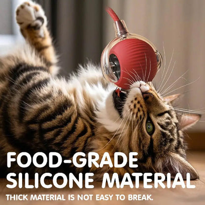 Automatic Rolling Ball with Tail Lamp USB Rechargeable Smart Interactive Cat Ball Toy for Cats Pet Dog accessories 고양이 장난감