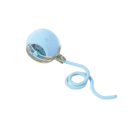 Automatic Rolling Ball with Tail Lamp USB Rechargeable Smart Interactive Cat Ball Toy for Cats Pet Dog accessories 고양이 장난감