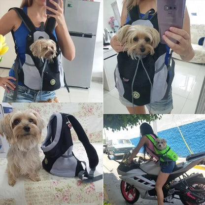 Pet Dog Carrier Backpack Puppy Carrier Front Pack for Small Medium Dogs Cat Travel Back Pack Breathable Dogs Carrier Backpack1