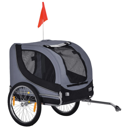 PawHut Pet Stroller Dog Jogger Folding Bike Cargo Trailer Carrier Bicycle