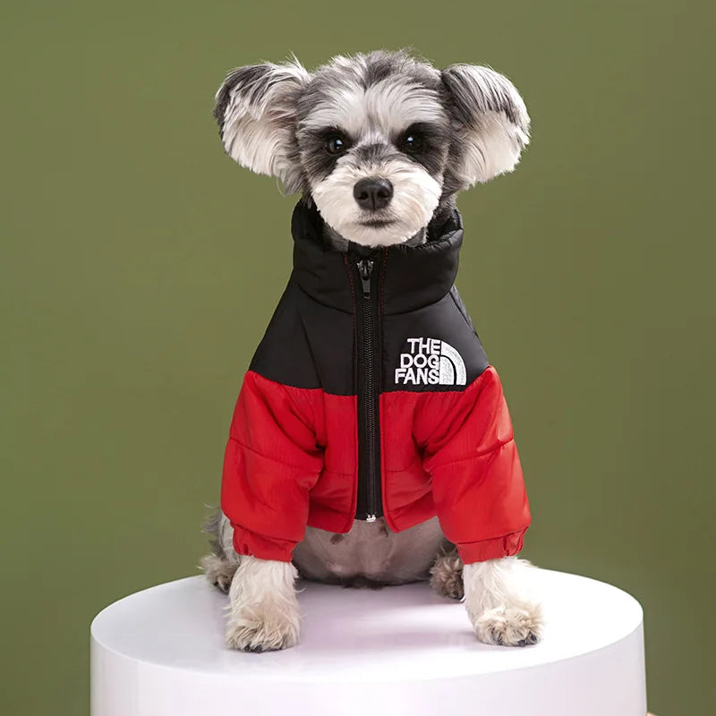 Puppy Coat Dog Down Jacket The Dog Fans Winter Pet Clothes for Small Medium Dogs Warm Thick Dog Vest French Bulldog Dropshipping