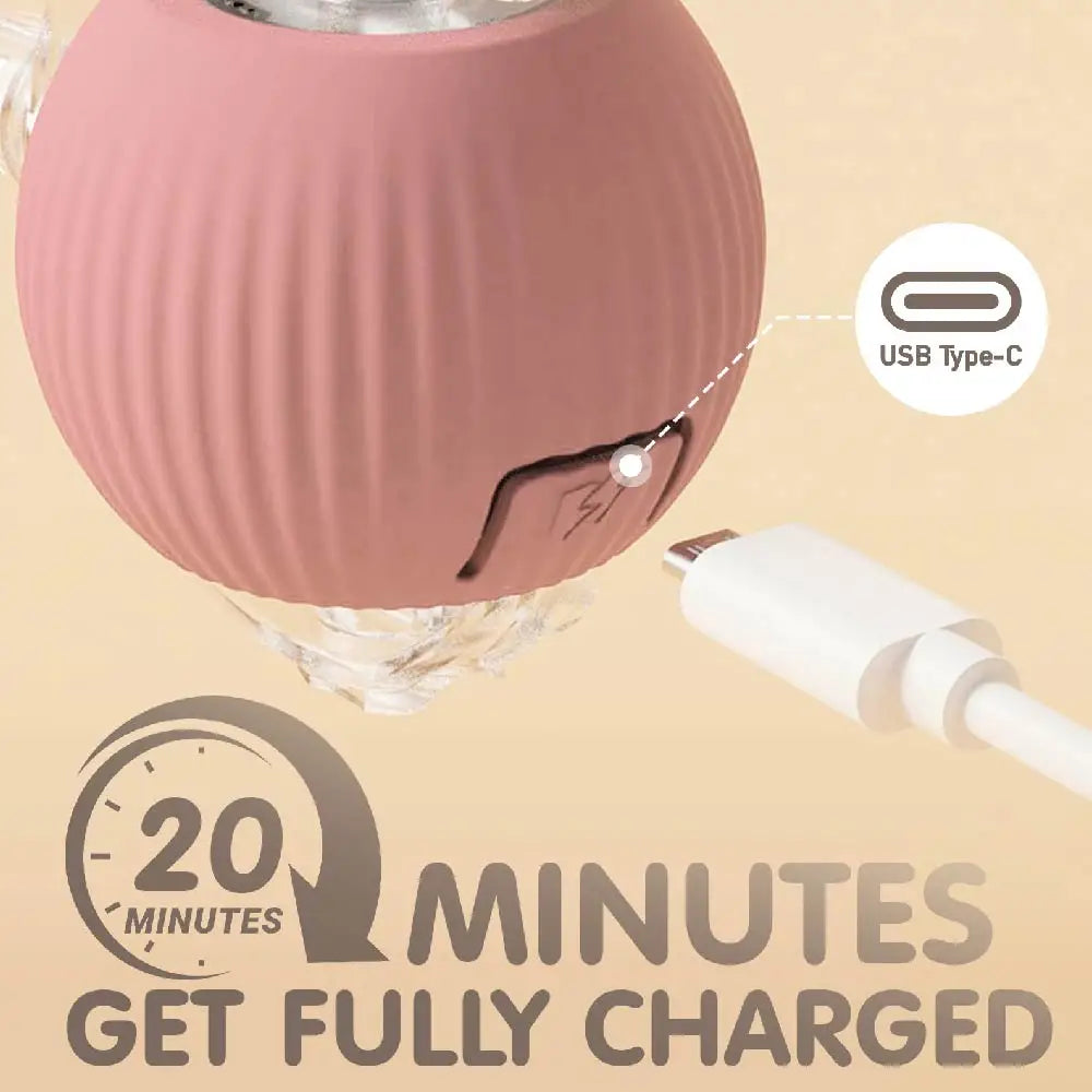 Automatic Rolling Ball with Tail Lamp USB Rechargeable Smart Interactive Cat Ball Toy for Cats Pet Dog accessories 고양이 장난감