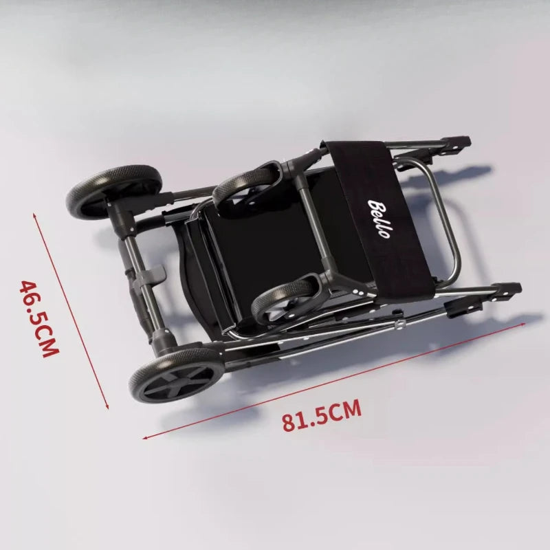 lightweight Pet stroller Portable Travel Pet Stroller Lightweight foldable cat and dog stroller Detachable pet carrier