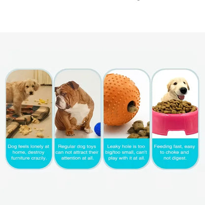 1PC dog leakage toy, outdoor flying interactive dog toy, suitable for medium and large dog teeth grinding and cleaning toys