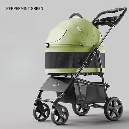 lightweight Pet stroller Portable Travel Pet Stroller Lightweight foldable cat and dog stroller Detachable pet carrier