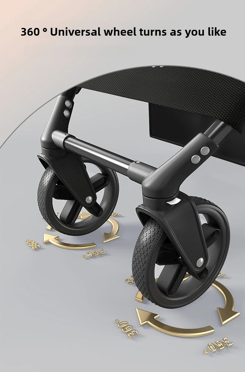 lightweight Pet stroller Portable Travel Pet Stroller Lightweight foldable cat and dog stroller Detachable pet carrier