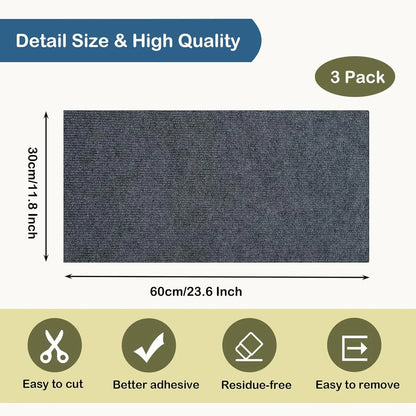 Self-Adhesive Cat Scratching Mat Trimmable Cat Carpet Cat Scratching Carpet Corner Wall Cat DIY Scratch Sofa Furniture Protector